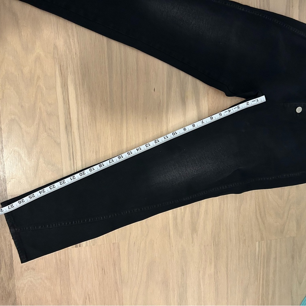 AMO Women's Slim Dock Pant, Black Magic, High Rise skinny,28, NWT, Anthropologie - Picture 5 of 6